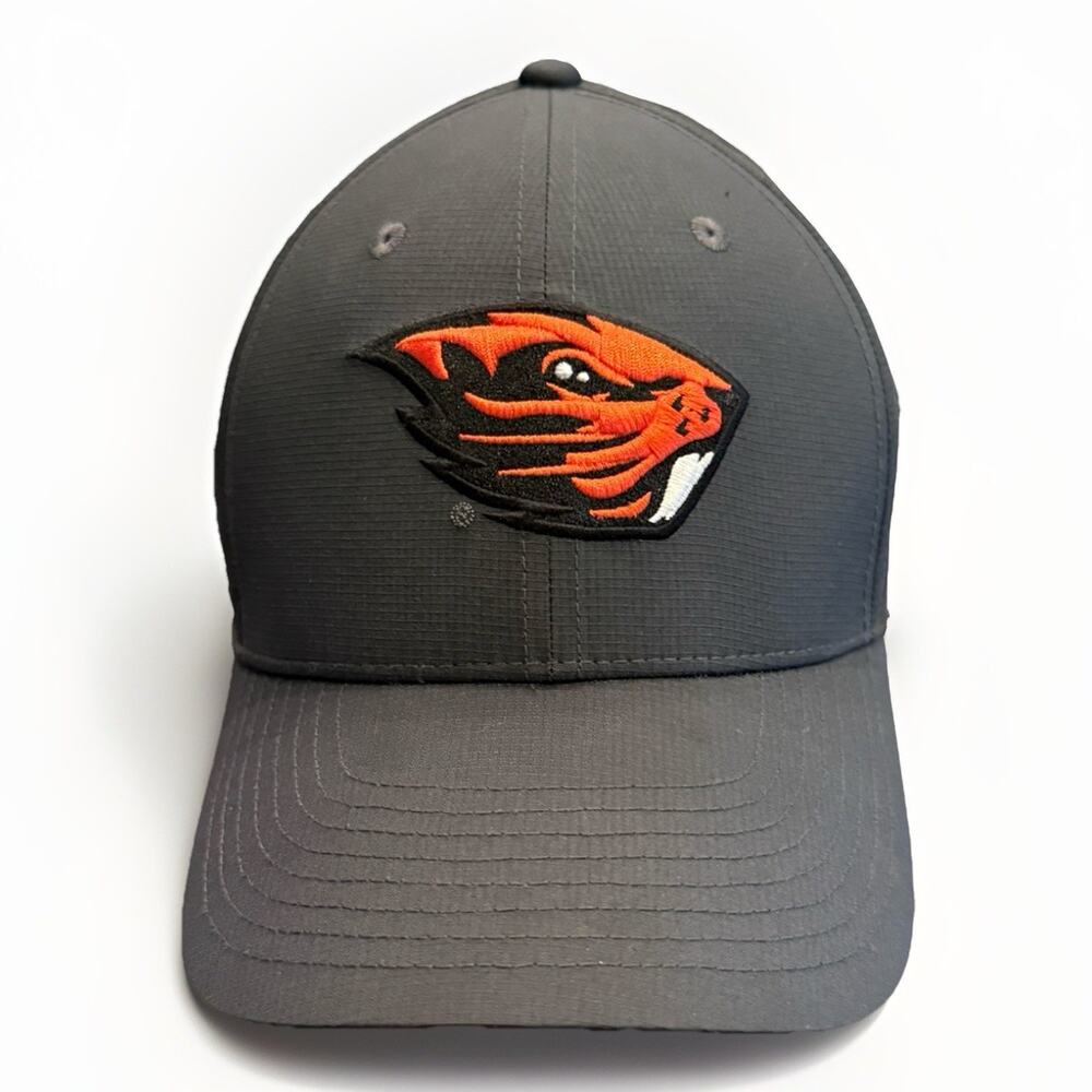 Nike Mens Dark Gray OSU Oregon State Beavers Adjustable Strapback Hat Size M/L